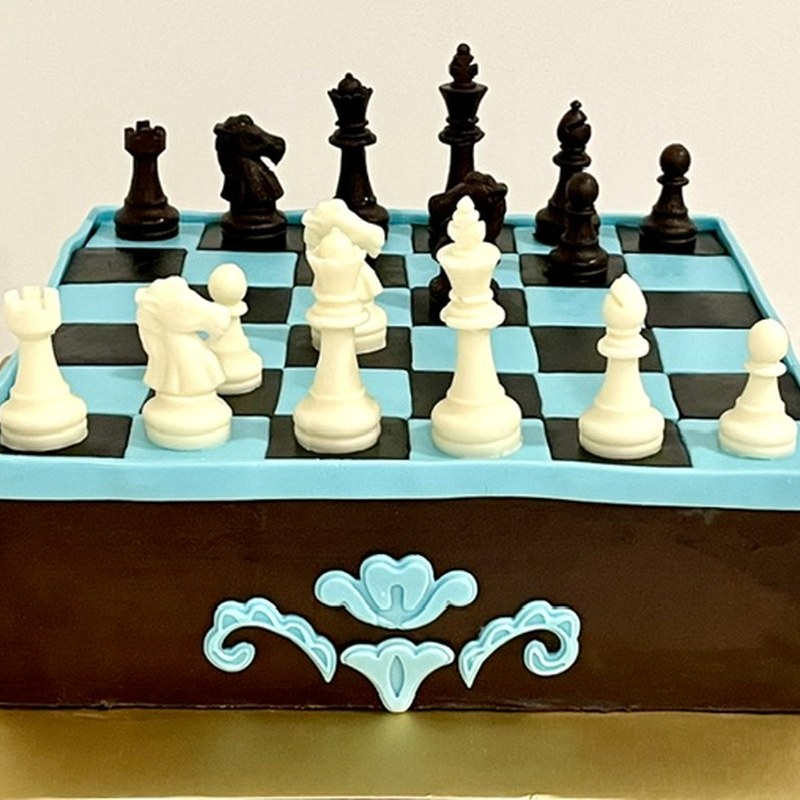 Custom cake — Chess board