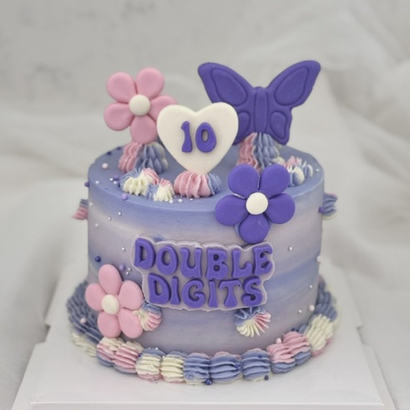 Custom cake — Double digits birthday