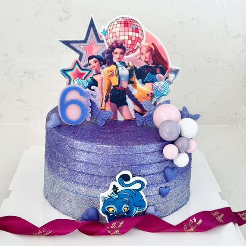 Custom cake — Glitter pop stars